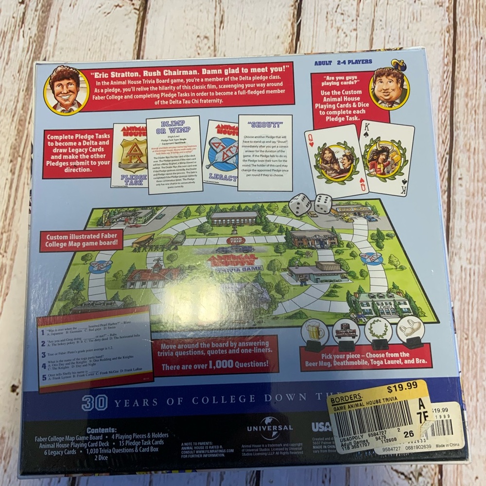 NEW SEALED Animal House Trivia Game - Picture 2 of 2
